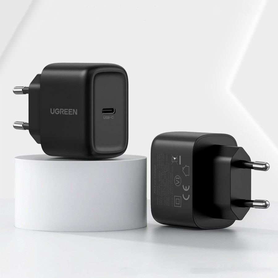 UGREEN ORIGINAL Charger PD 25W Super Fast Charging Samsung Type C to Type C 25 Watt 3A Kepala Adaptor Casan Quick Charge Ori