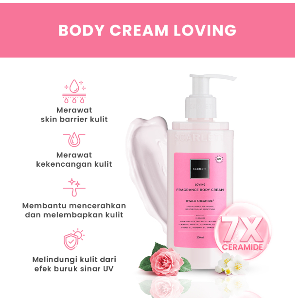 SCARLETT Whitening Loving SERIES | Body Lotion - Body Cream- Body Serum - Body Scrub - Shower Scrub