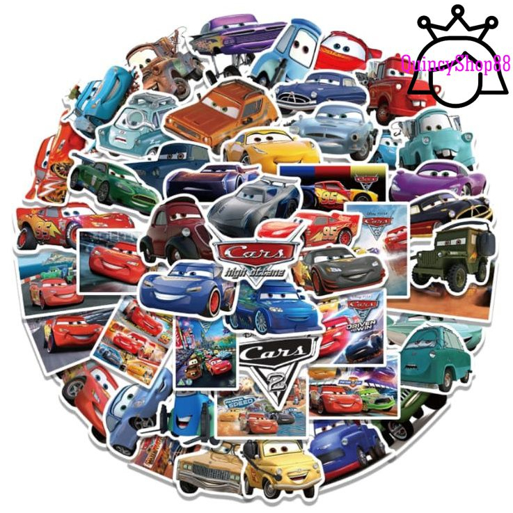 

Stiker Kartun Mobil Car 10Pcs RANDOM