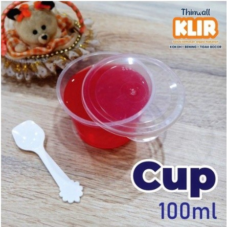 Thinwall KLIR Cup 100ml / Cup Puding 100ml Isi 25pcs