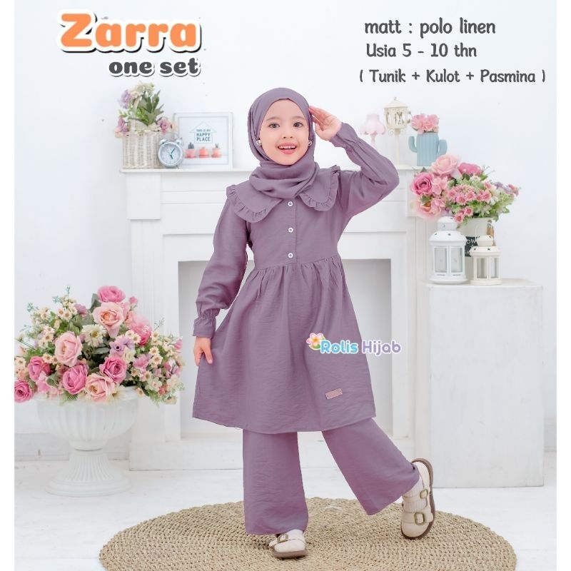 ZARRA ONE SET/PAKAIAN ANAK PEREMPUAN/STELAN ANAK PEREMPUAN