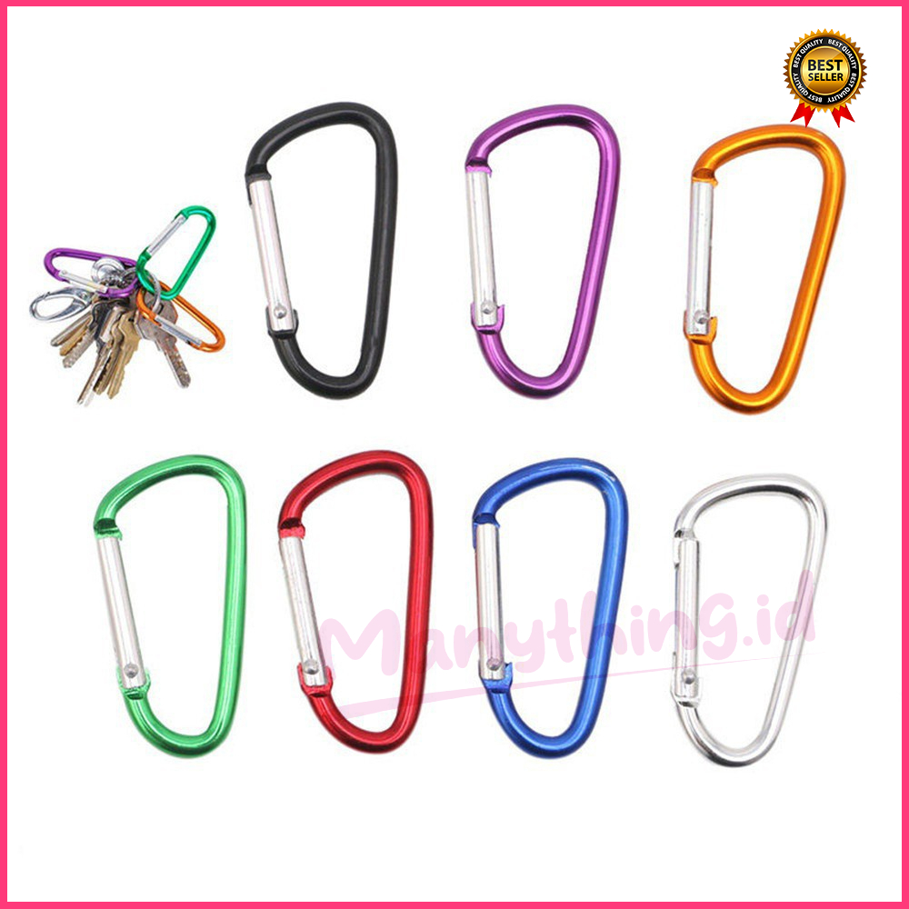 [Checkout Rp1000](MANYTHING) CARABINER GANTUNGAN KUNCI ALUMINIUM ALLOY / GANTUNGAN KUNCI SERBAGUNA / KARABINER KEY CHAIN