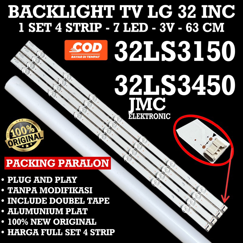 BACKLIGHT TV LG 32 INC 32LS3150 32LS3450 32LS LAMPU BL 32IN 7K 32 INCH