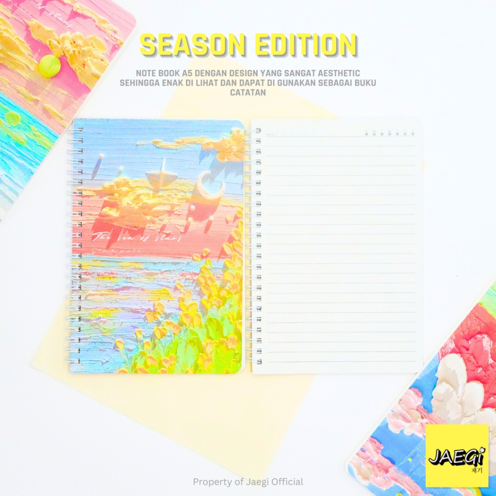 

JAEGi - Note Book / Buku Catatan A5 50 Lembar Motif Seasons Edition