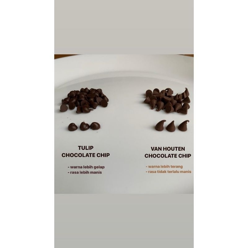 VAN HOUTEN SEMI SWEET BAKING CHIPS / DARK CHOCOLATE CHIPS 1 KG