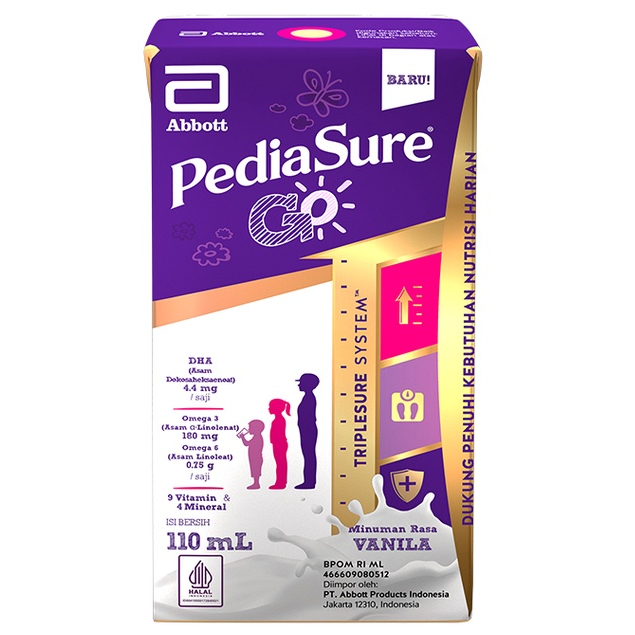 Pediasure Go Vanila / Coklat Formula UHT 110ml