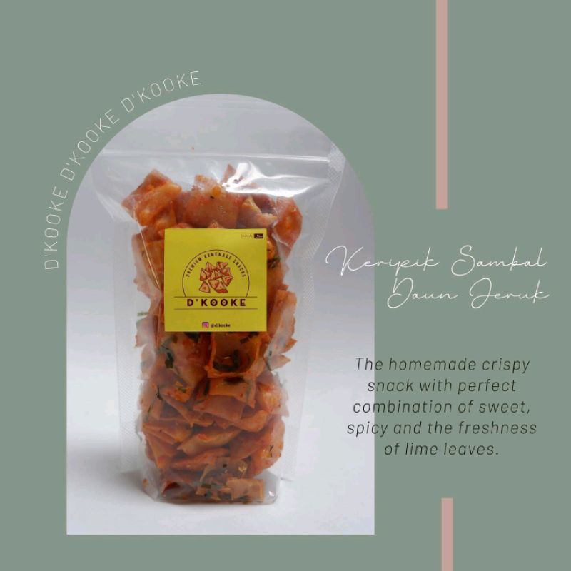 

Keripik pangsit sambal daun jeruk