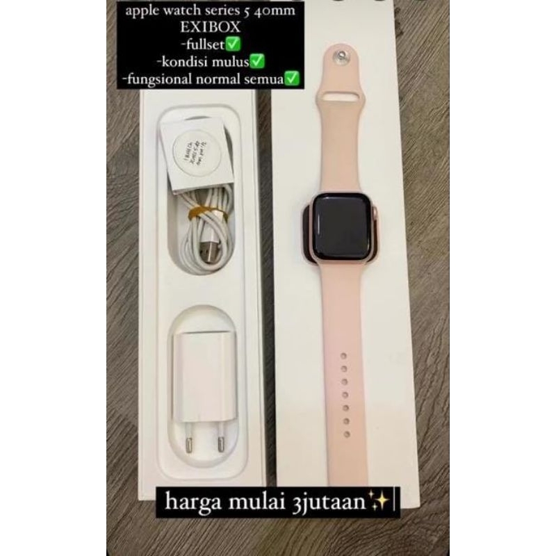 Apple Watch Series 5 40mm ex iBox Fullset Second