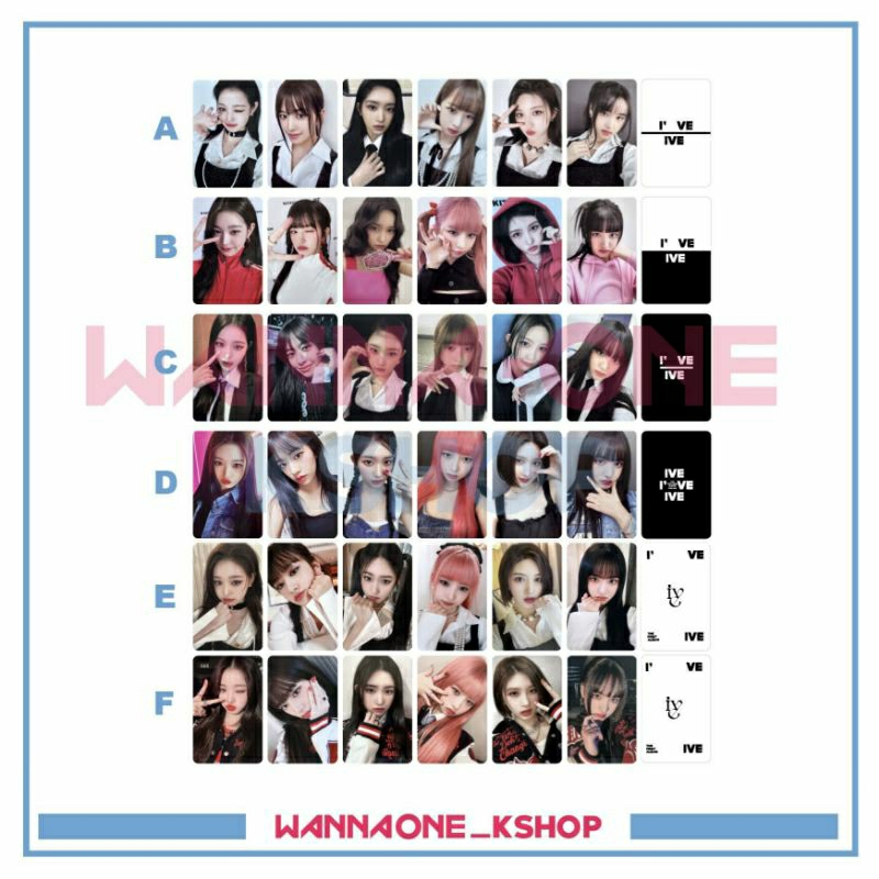 photocard ive I'VE IVE album