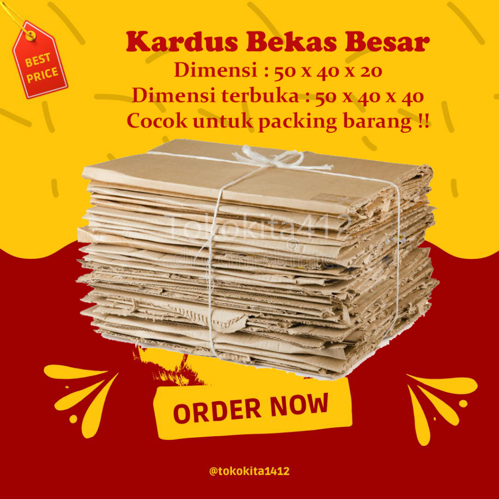 Kardus Bekas Besar untuk Packing Barang