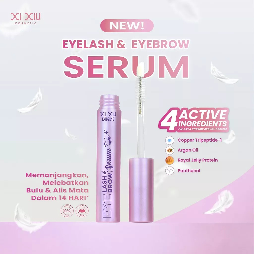 XI XIU DIVINE EYELASH &amp; EYEBROW SERUM - BPOM - SERUM BULU MATA XIXIU - SERUM ALIS