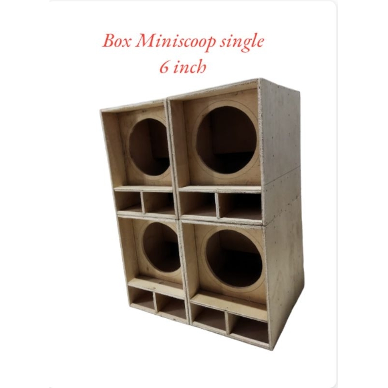 Box speaker miniatur 6 inch Miniscoop single