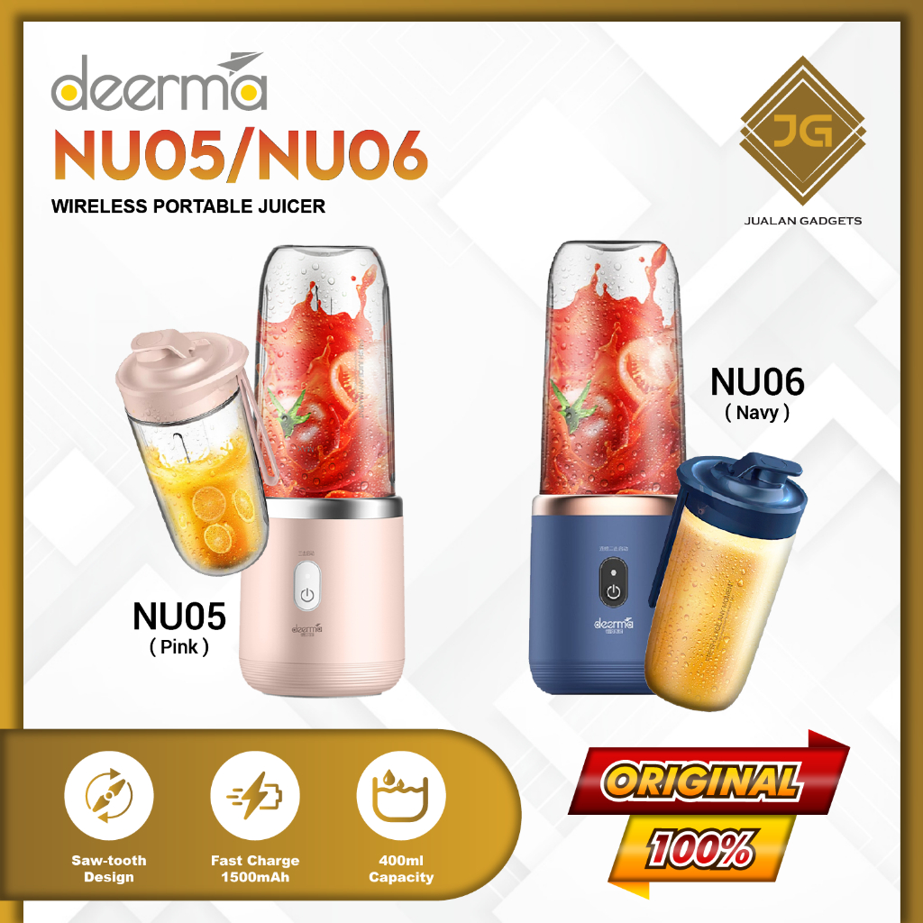 Deerma DEM NU05 Blender Portable Electric 400ml Juicer Mixer