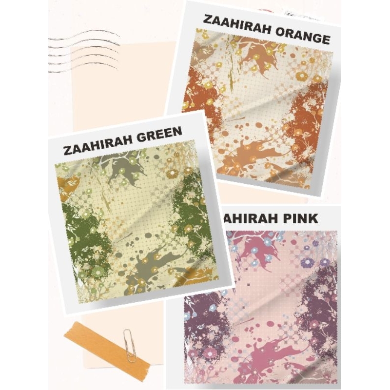 Motif Zaahirah Hijab custom nama logo brand sendiri bahan voal ultima ultrafine jilbab kerudung voal