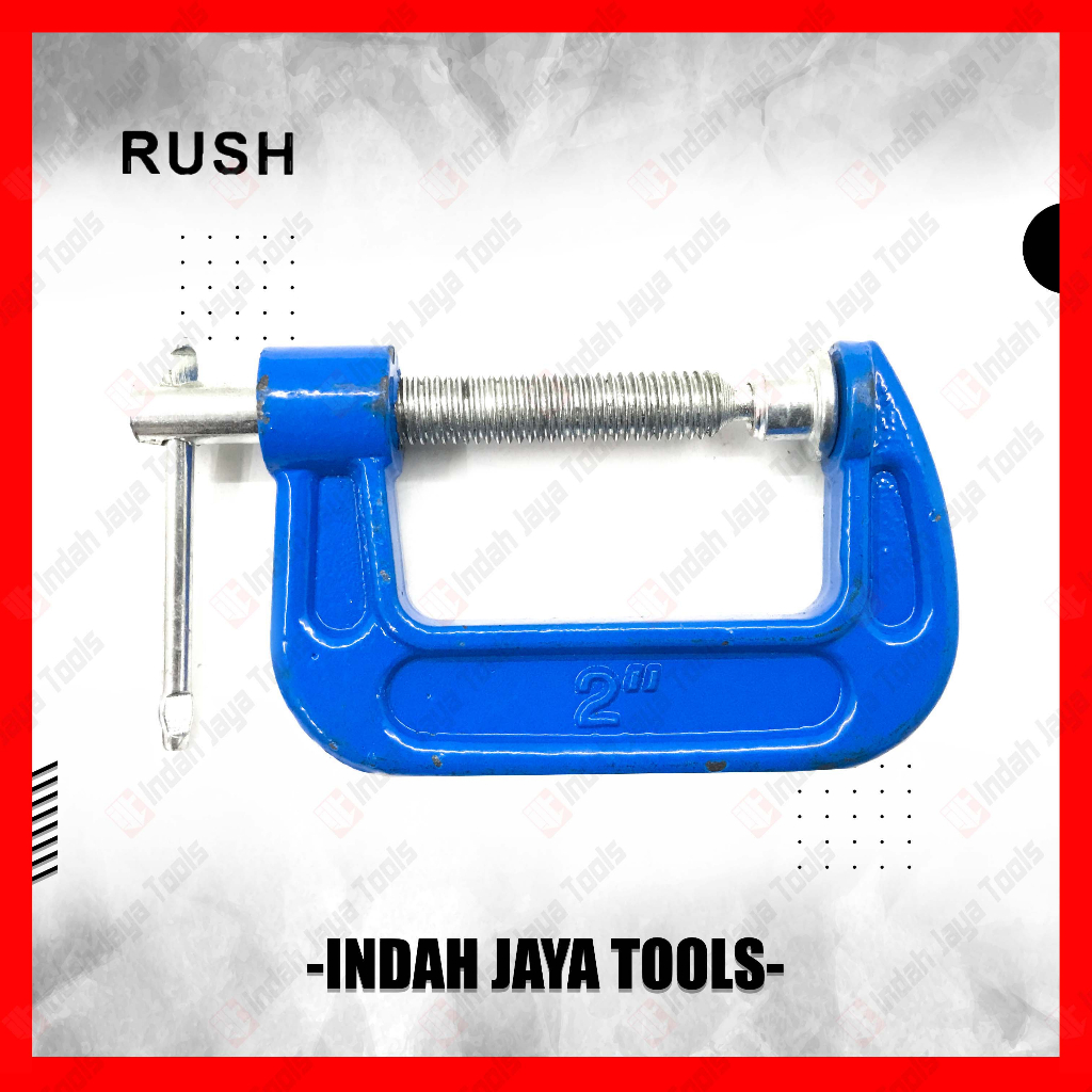 RUSH Klem C SATUAN 2 Inch - Catok Clamp Alat Jepit Penjepit