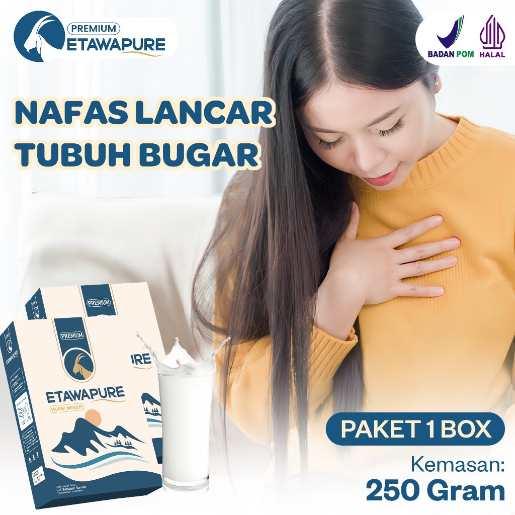 

Etawapure susu kambing etawa premium original / Etawa pure susu kambing etawa murni / minuman susu kambing etawapure / obat asma