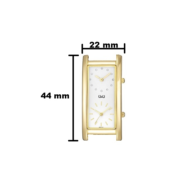 Jam Tangan Wanita Business Casual Rantai Stainless Steel Analog Original Q&amp;Q QnQ QQ QB61 QB95 Series