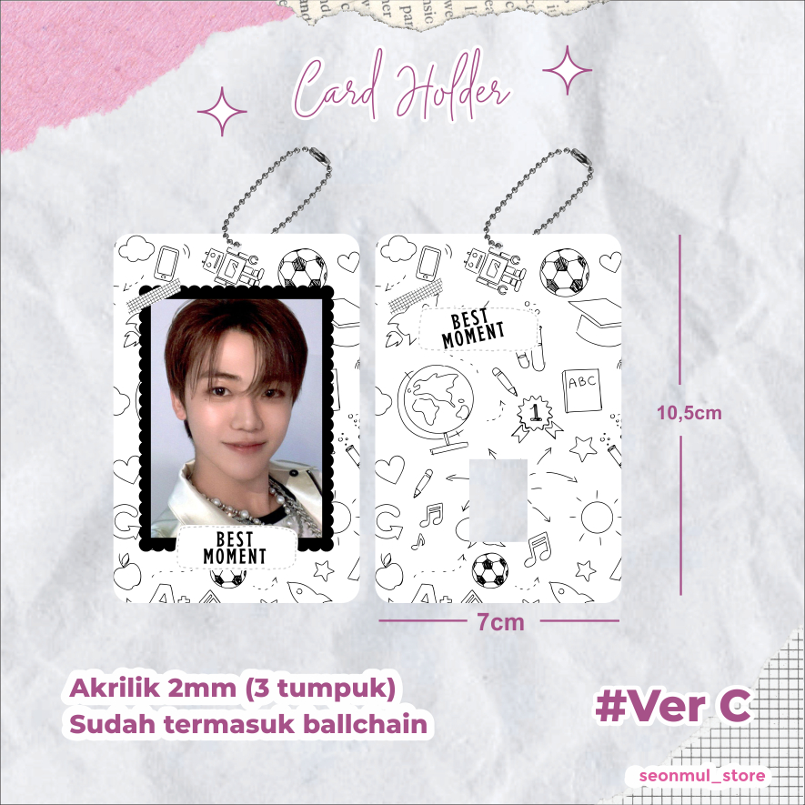 CAHOL ACRYLIC MOMENT SERIES / PHOTOCARD HOLDER AKRILIK MOMENT SERIES / CARD HOLDER MOMENT SERIES