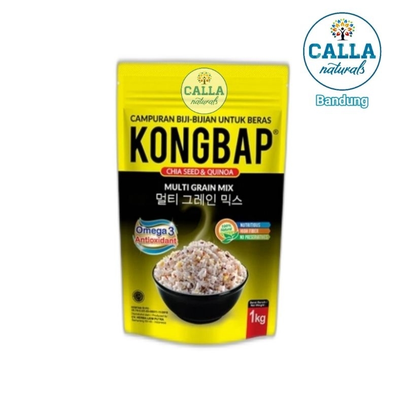 

CHIA SEED QUINOA 1 KG - KONGBAP MULTIGRAIN MIX BERAS | NATURAL SUPER FOOD - campuran nasi halal