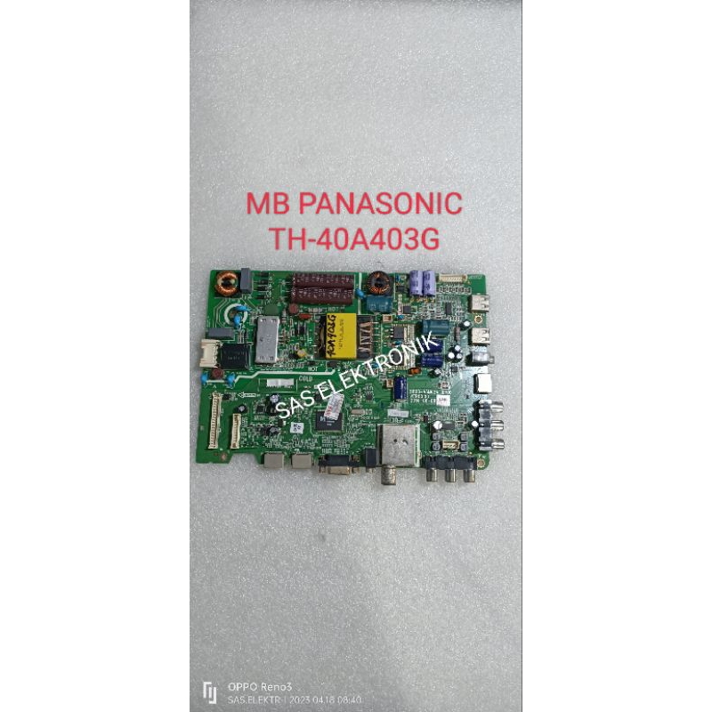 MB MOTHERBOARD MAINBOARD MESIN TV LED PANASONIC 40 INCH TH-40A403G TH-40A403 G