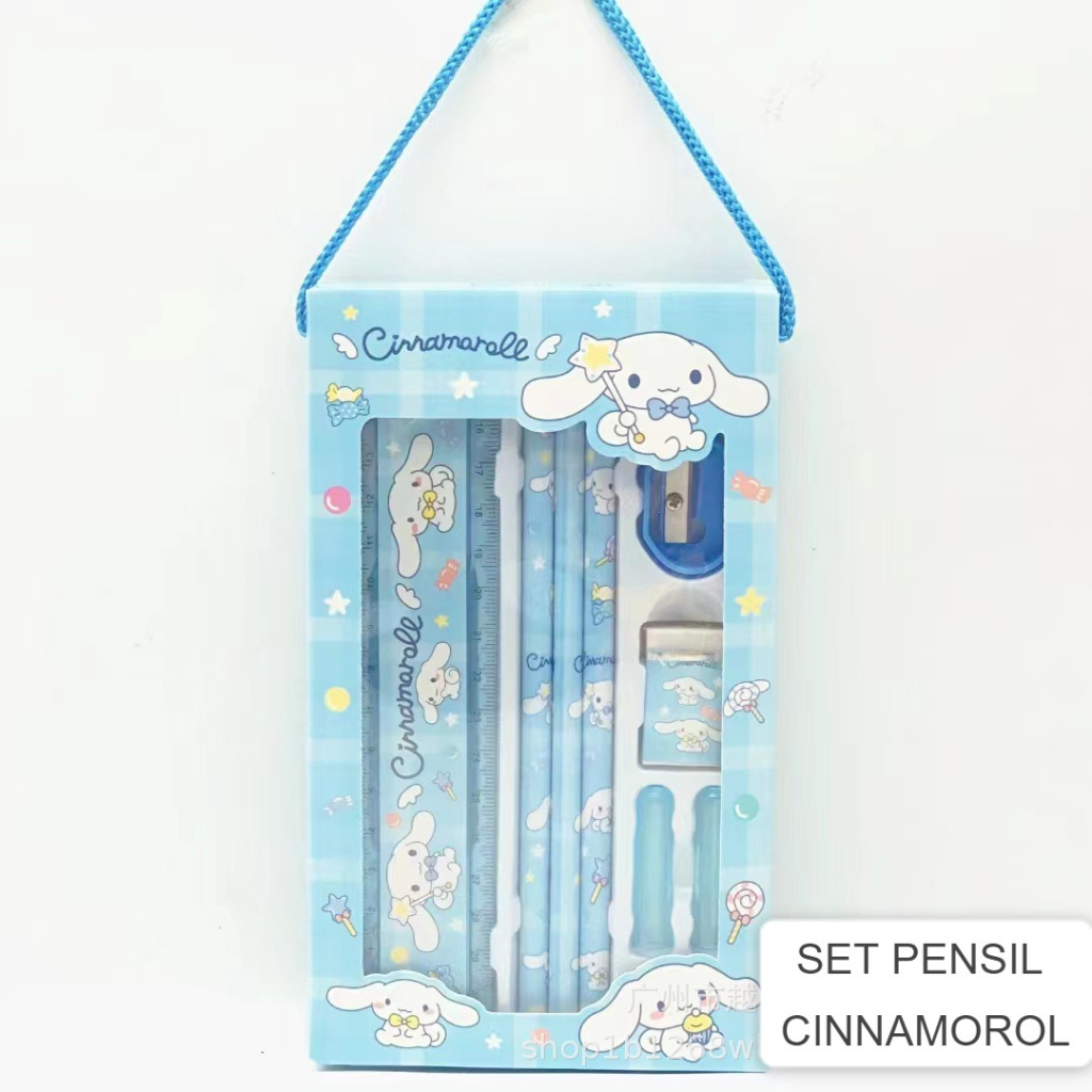 5 IN 1 SET ALAT TULIS SANRIO SET ALAT TULIS SEKOLAH SANRIO ALAT TULIS SEKOLAH LUCU SET PENSIL CINAMOROL SET PENSIL KUROMI SET PENSIL SANRIO KADO ULANG TAHUN ANAK KADO ULANG TAHUN KADO LUCU @banyak