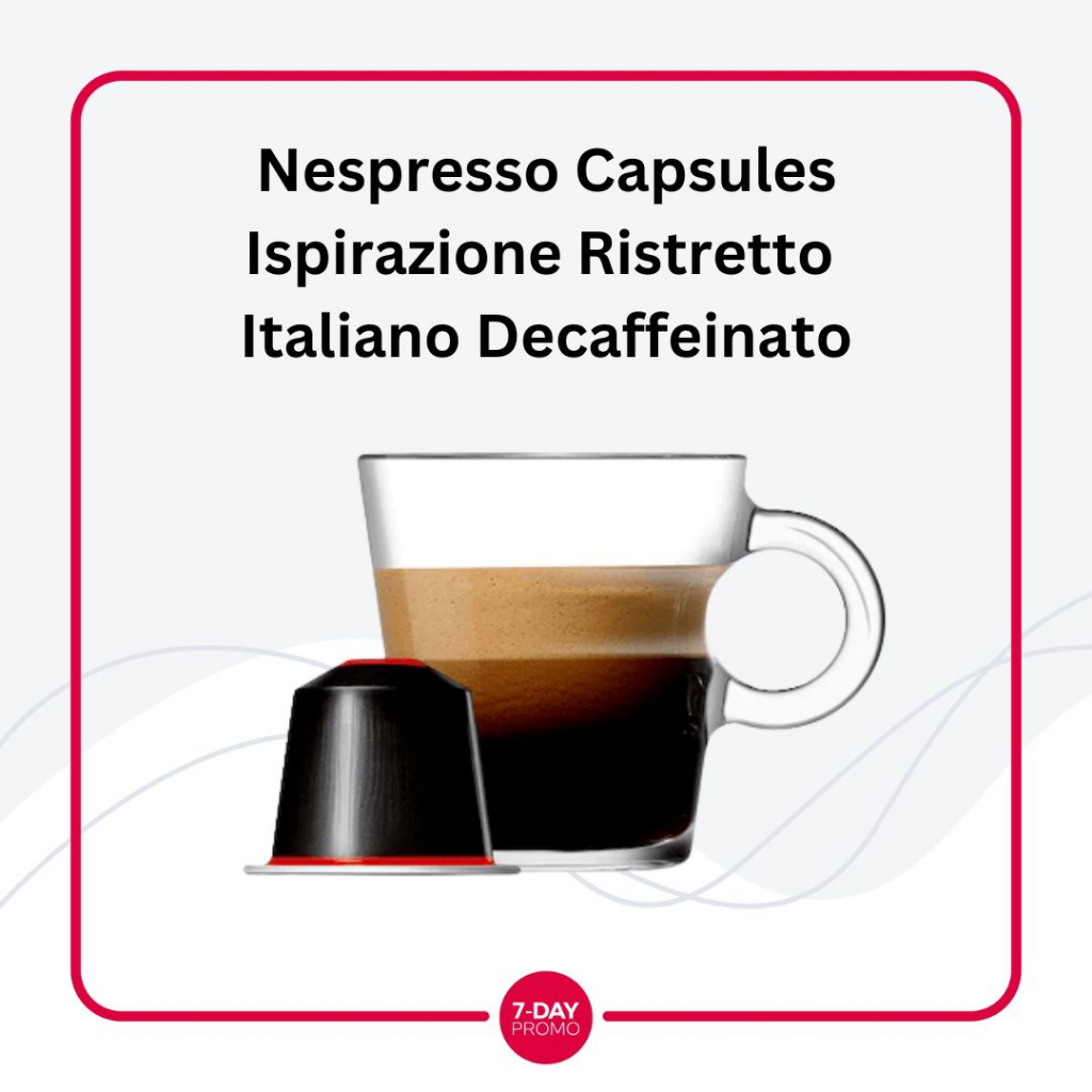 Nespresso Capsules Ispirazione Ristretto Italiano Decaffeinato Kopi Kapsul Eceran