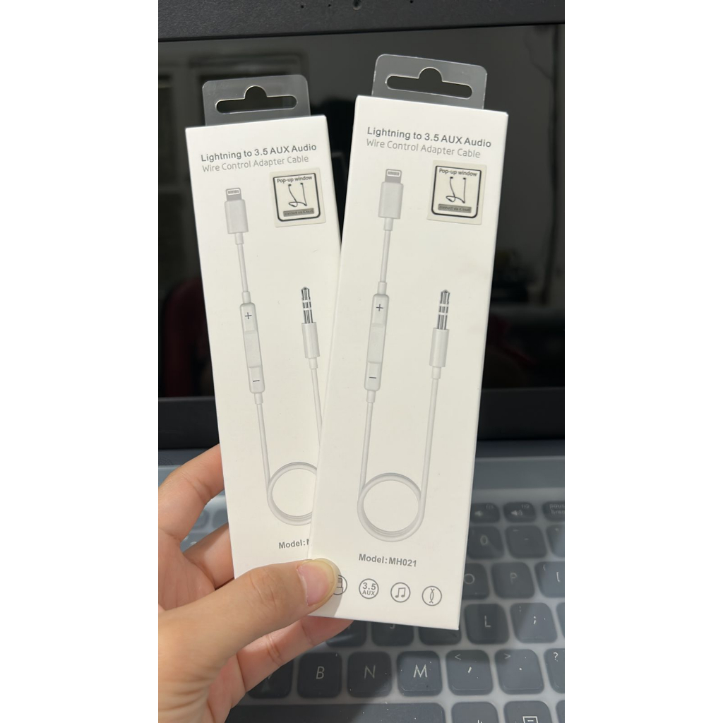 ￼kompatibel for AUX Cable iphone Lightning 3.5mm Audio iP 7 8 X XR XS Max 11 Pro Max kabel audio MH021