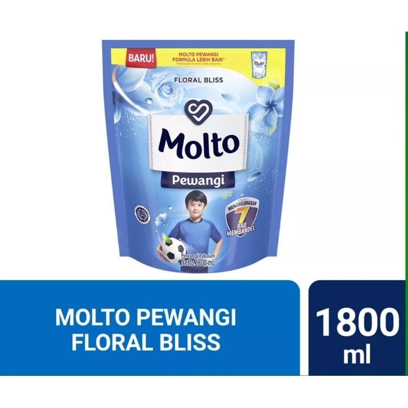 MOLTO PEWANGI 1,7 LITER. Pewangi Pakaian Floral Bliss