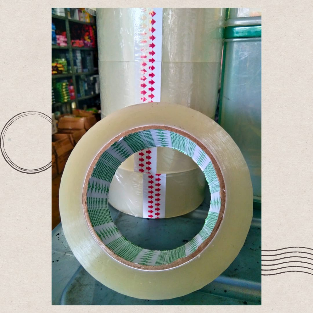 

(ECER 1 PCS) Lakban Transparan/ Lakban Bening/ Lakban Verona / Flakban Bening / Flakban 100 Yard