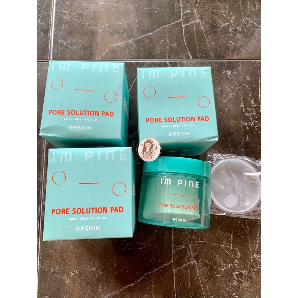 EXP 2025 G9skin I'm Pine Pore Solution Pad 60ea AHA BHA Pads Exfoliating