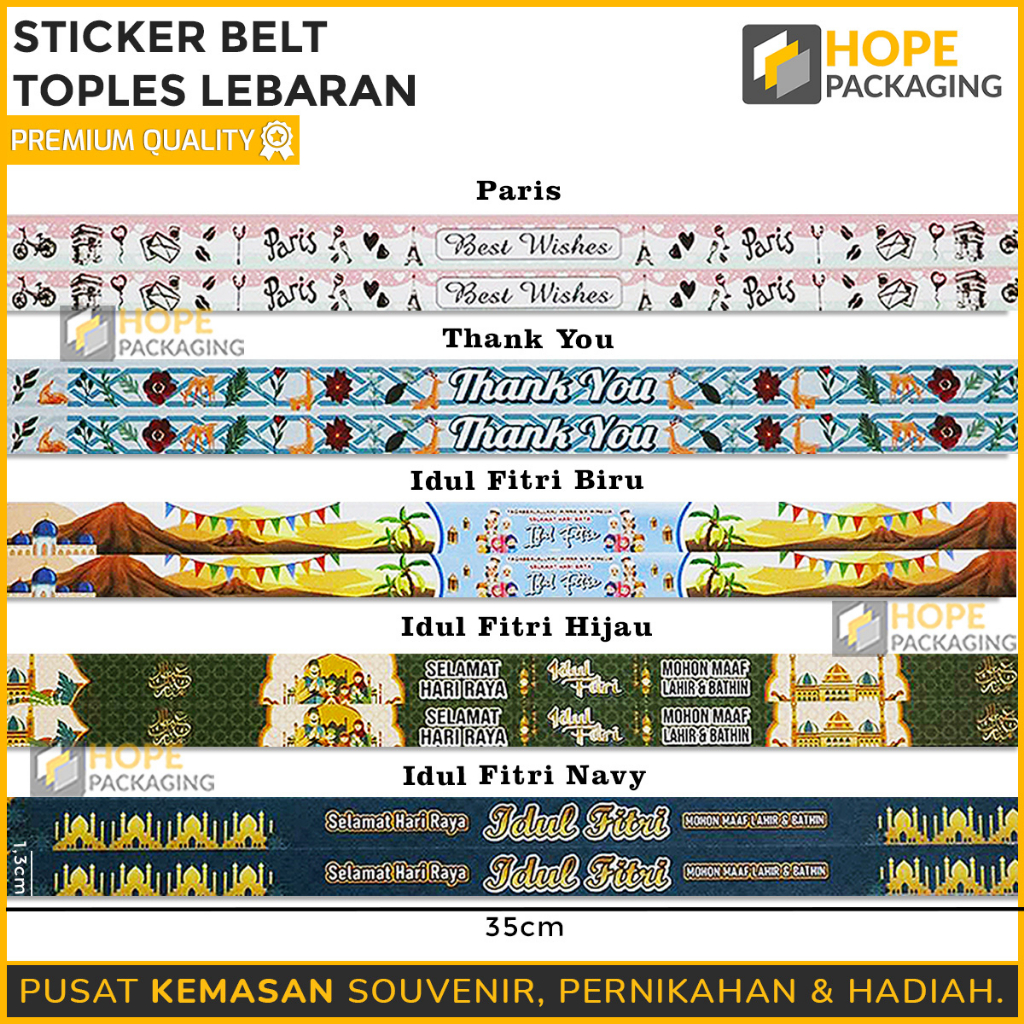 

Sticker belt toples lebaran / Stiker Sabuk Toples Kue Lebaran Idul Fitri Eid