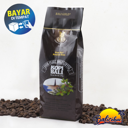 BALICIHUI Kopi BALI GOLD Roasted Bean Kopi Biji Kupu Kupu Bola Dunia 250 gr