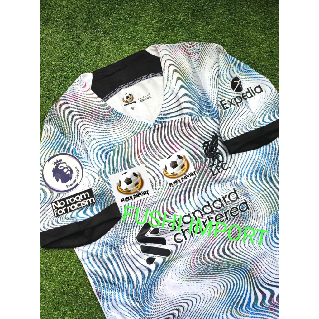 Jersey Baju Bola Lvrpll Away Full Patch 2022 2023 Grade Ori