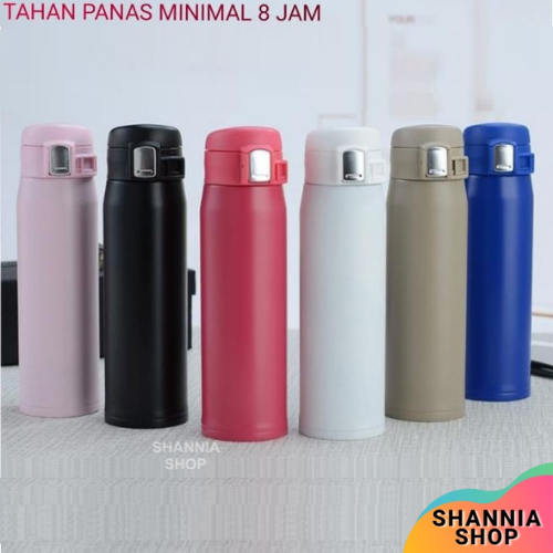 H8001 Termos Air Panas Clip On Polos Stainless Steel 500ml