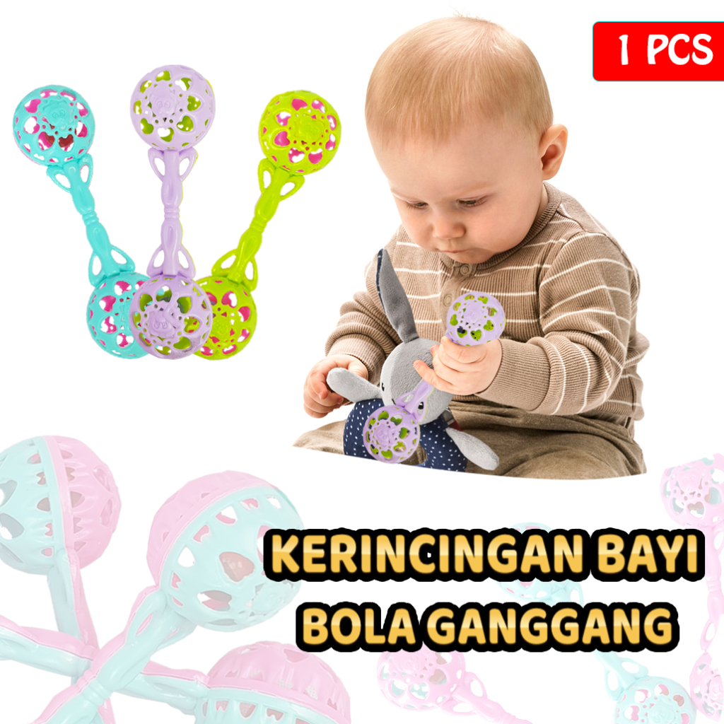 Sekawantoys Mainan Edukasi Anak Kerincingan bayi Bola Ganggang 3001