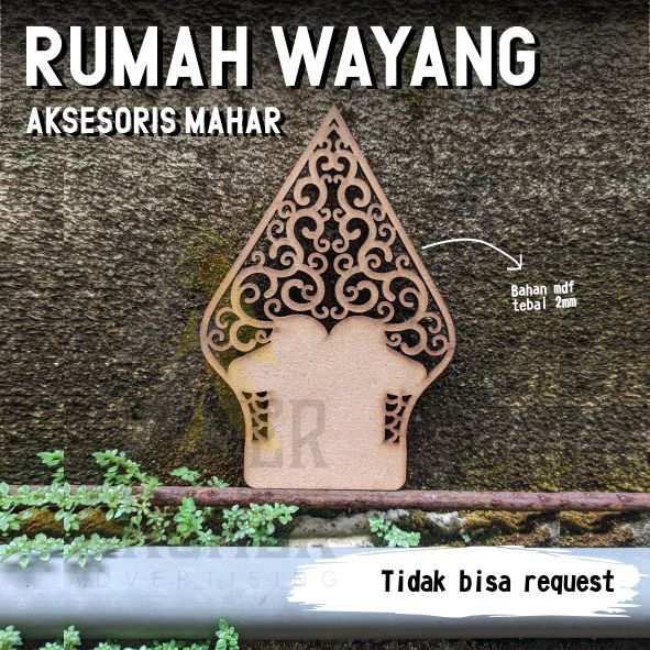 GUNUNGAN WAYANG HIASAN MAHAR BAHAN PLYWOOD/MDF