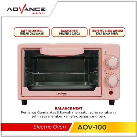 Advance Electric Oven Listrik AOV-100 9L 500W MURAH BERKUALITAS