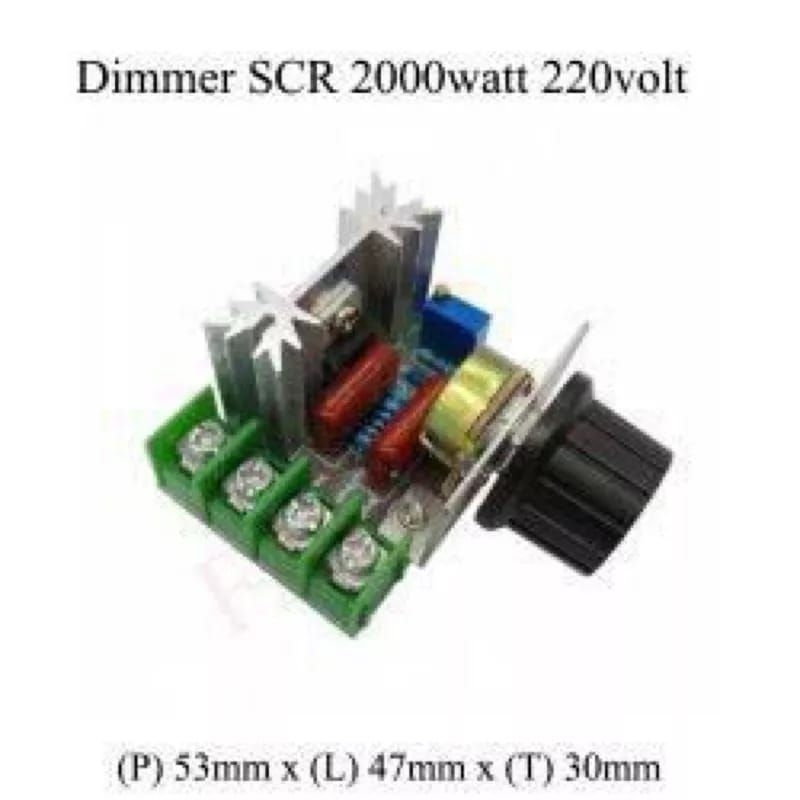 DIMMER SCR 2000W Regulator 220v Ac motor gurinda bor motor speed cotroller