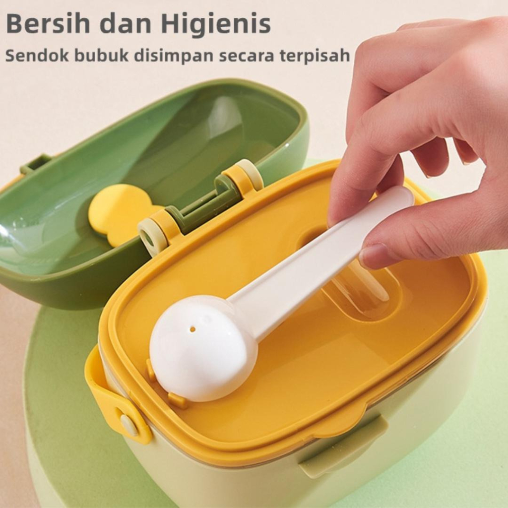 Box Wadah Toples Susu Bubuk Bayi Kotak Tempat Susu Bubuk Bayi Motif Minion 400/800ML / SW-8838 / SW-8839