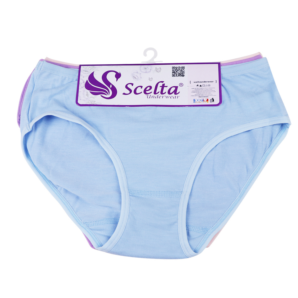 Scelta - 3Pcs Celana Dalam Wanita Basic Panty Cd Sc 421 Midi thumbnail 2
