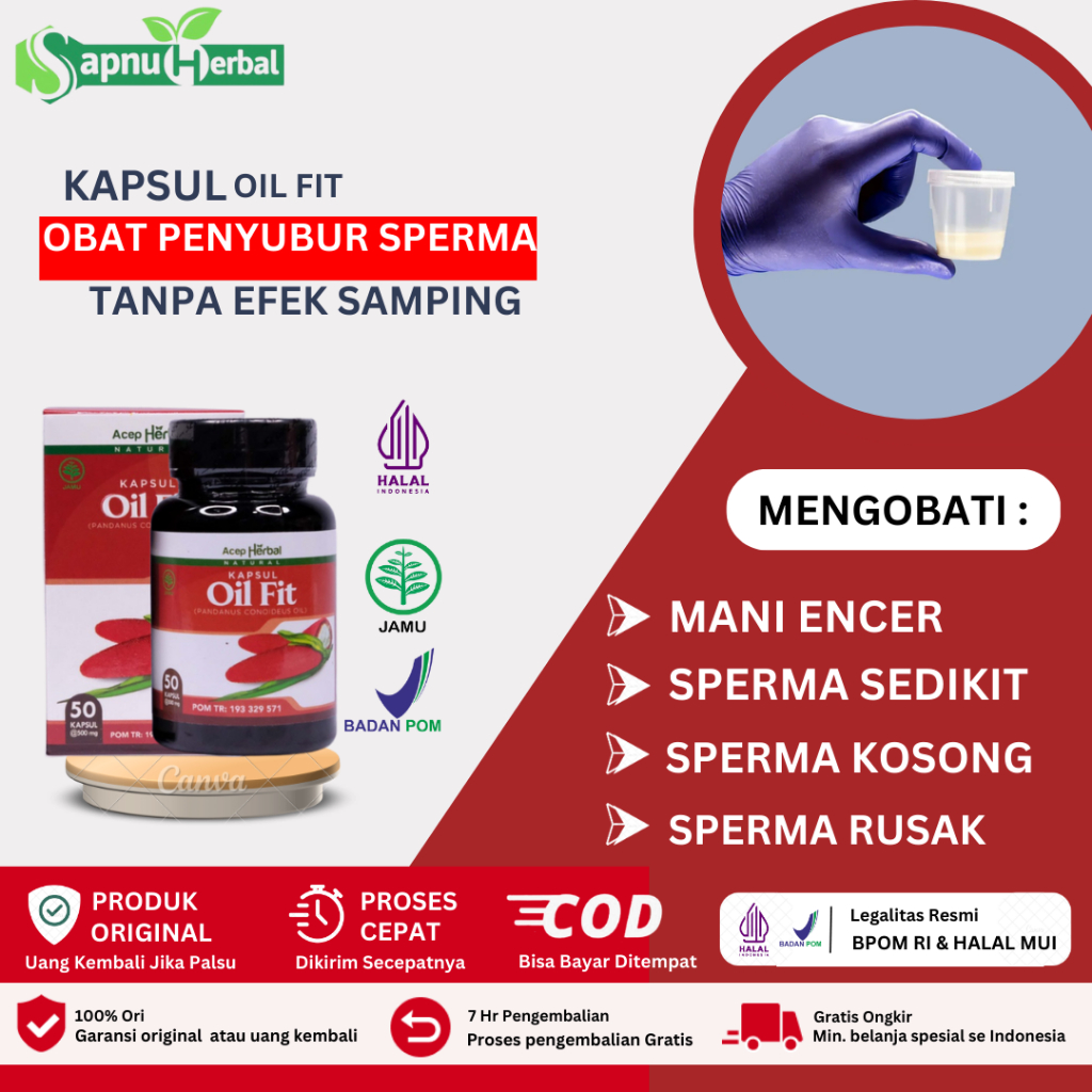 Sapnu Herbal - Obat Penyubur Sperma, Vitamin Pengental Sperma, Penambah Sperma, Penambah Hormon Test