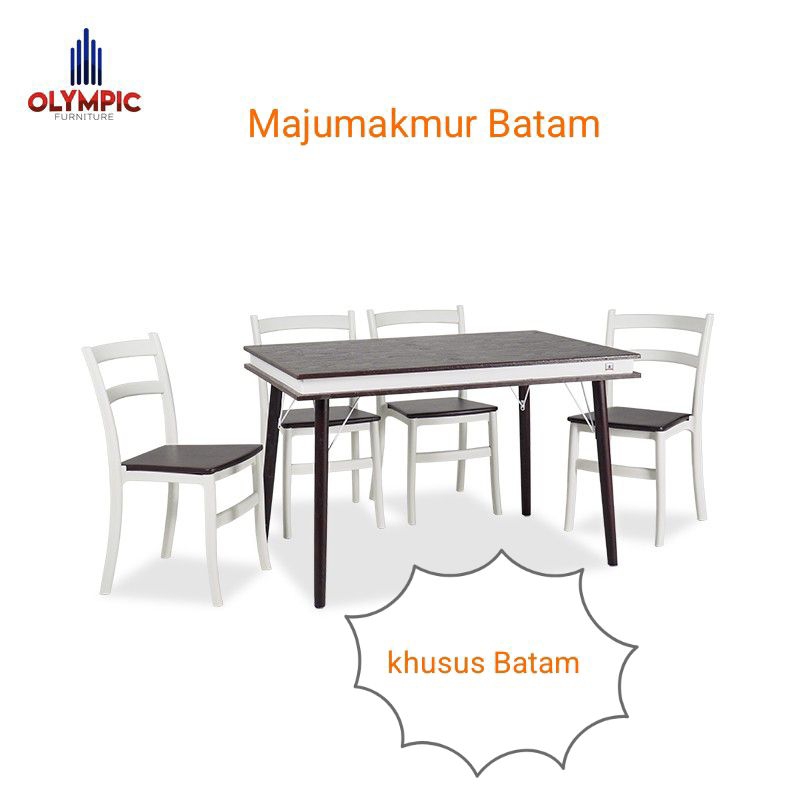 OLYMPIC MEJA MAKAN + 4 KURSI DTM ORION / DINNING TABLE