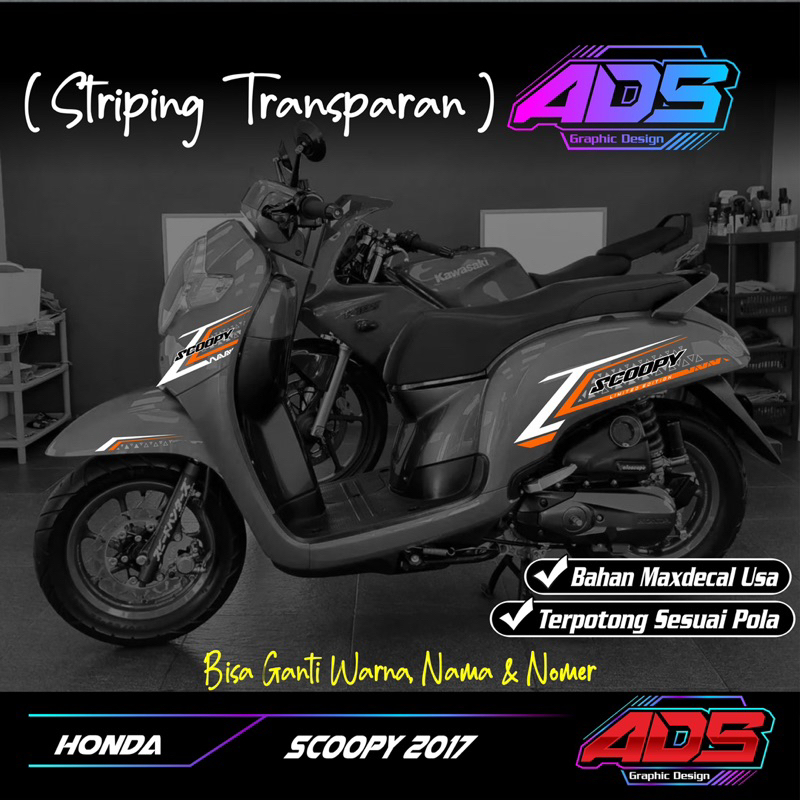 STRIPING SCOOPY -  STRIPING SCOOPY 2017 TRANSPARAN UV