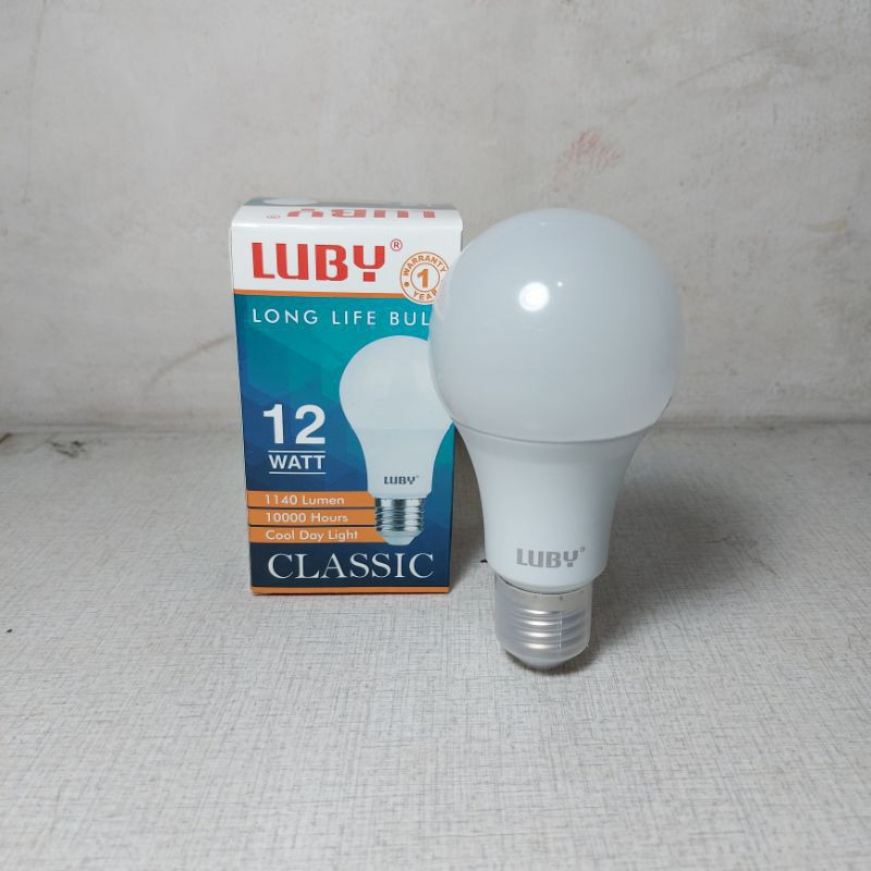 Lampu Bohlam Luby Classic (1DUS / KARTON ISI 100PCS) LED 12 Watt LED Bulb