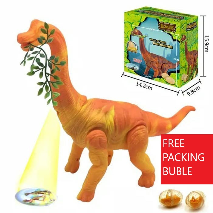 Mainan  Anak  Dinosaurus Bertelur Brachiosaurus  - Born Egg type 66050 - Mainan Edukasi Anak Laki laki Perempuan Dino