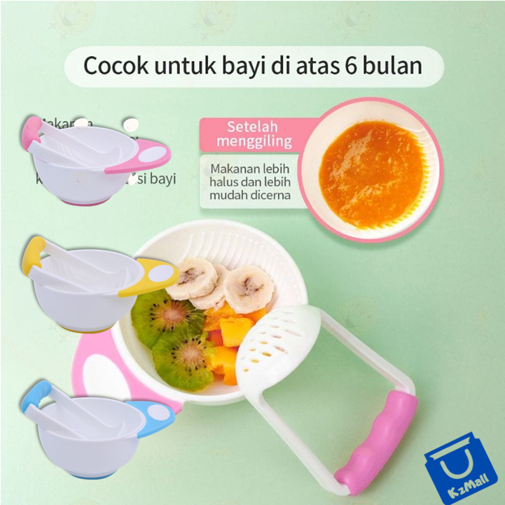 Baby food maker / alat makan bayi / mangkok mpasi / grinding bowl / Food Masher Bowl / penghalus makanan mpasi bayi / parutan mpasi / Set Alat Pembuat Makanan Bayi / Penghalus Makanan Bayi