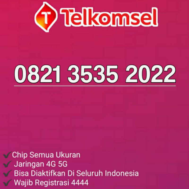 nomor cantik telkomsel simpati seri abab tahun lahir 0821 3535 2022