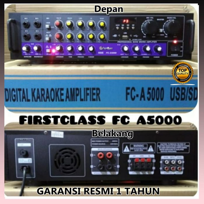 AMPLIFIER FIRSTCLASS FC A5000 AMPLI FC A 5000 BLUETOOTH KAROEKE