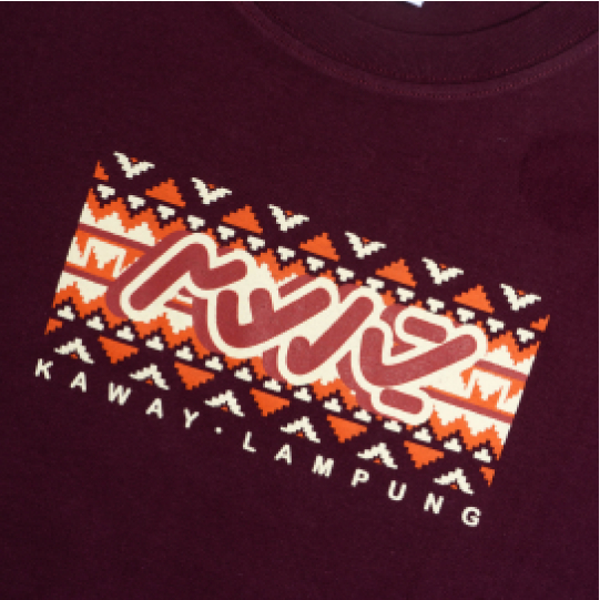 Kaway T-shirt Kaos BURTAPS BURGUNDY