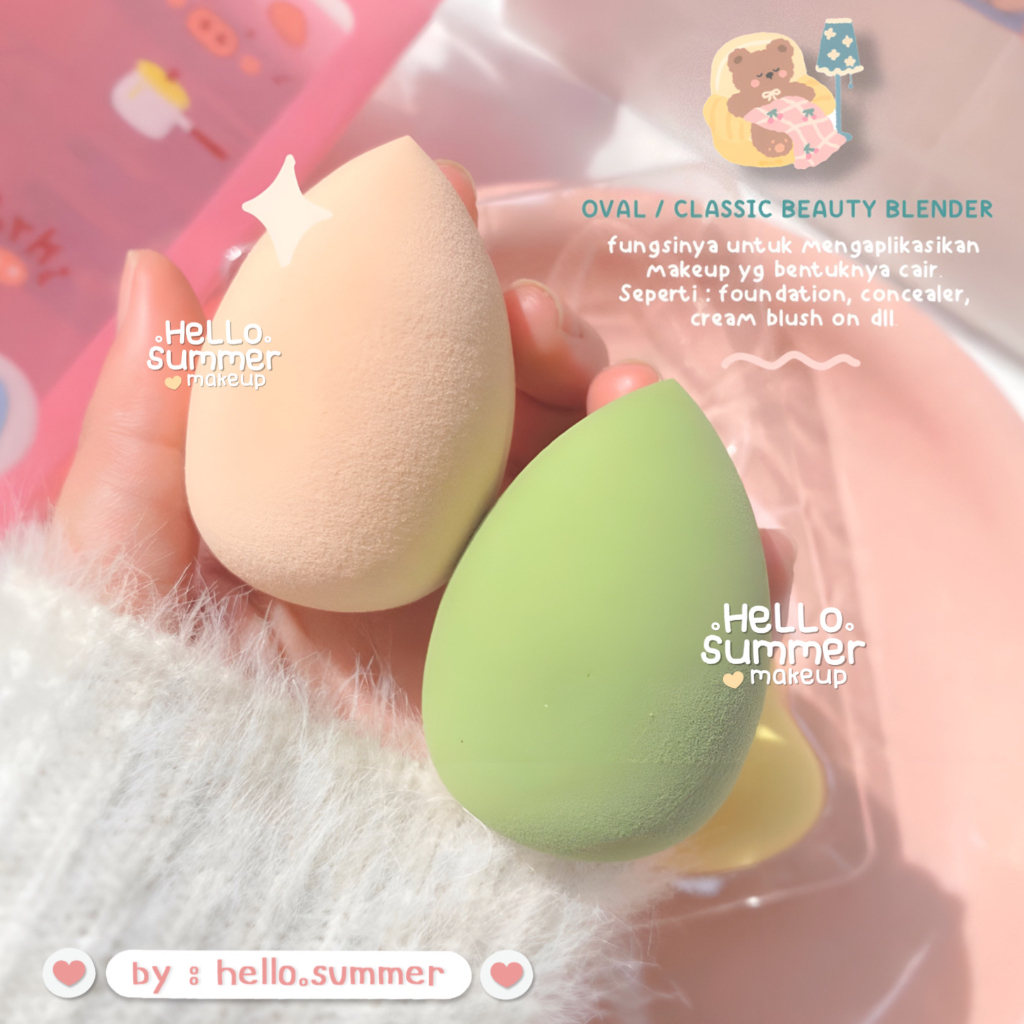 Cute Beauty Blender Sponge Make Up 1pc Mengembang 2x Lipat